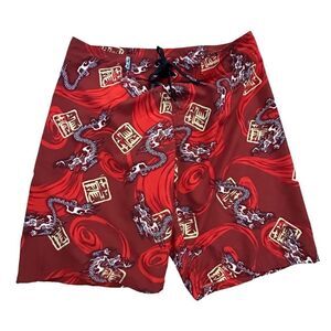 Crazy Shirts ~ Mens Dragon Boardshorts ~ size 34
